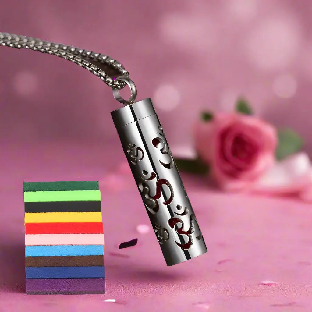 Aromatherapie-Anhänger Halskette Aromatischer Edelstahl-Schmuck