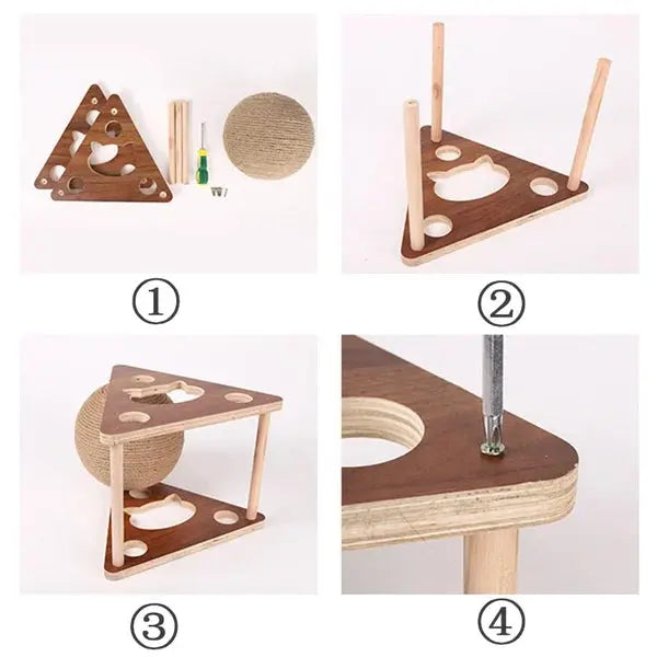 Kratzball für Katzen Verschleißfestes Haustierspielzeug Berif.de