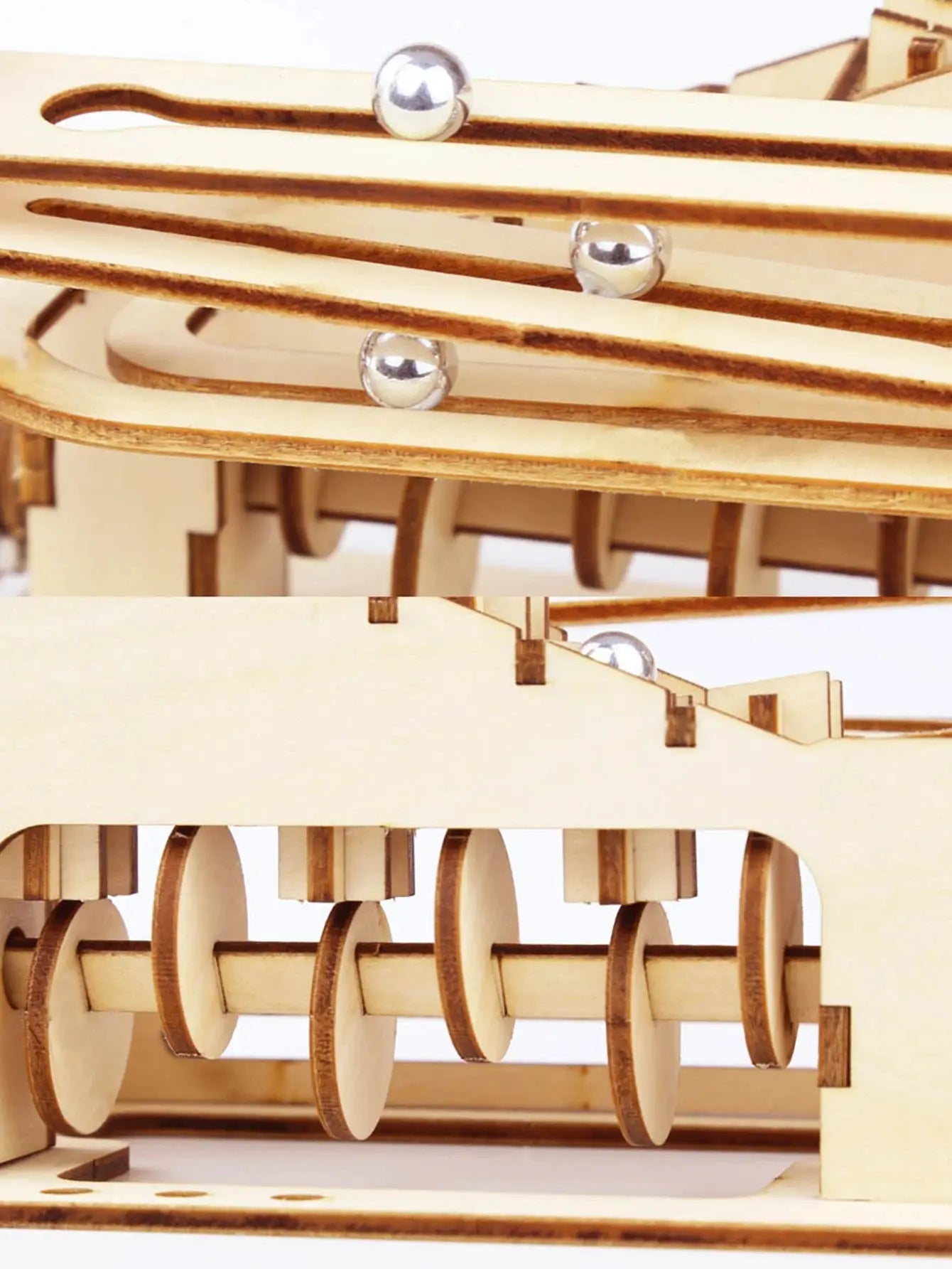 Spirale Murmelbahn 3D-Holzpuzzle Berif.de