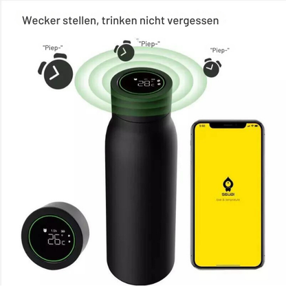 Intelligenter Flachmann™ LCD-Temperaturanzeige Flasche