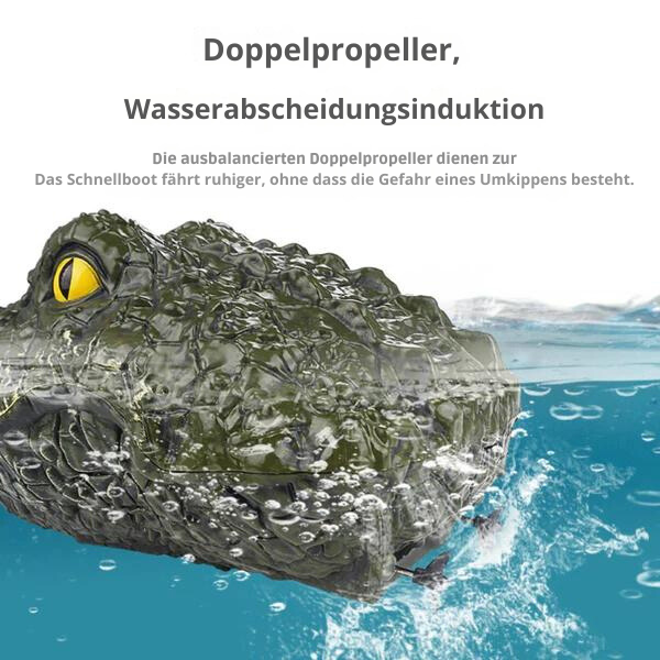 RC Krokodil Kopf™ Elektrisches Lockvogel-Boot