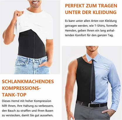 1+1 Gratis! Figurformendes Tank-Top™ Schlankheits-Unterhemd für Männer