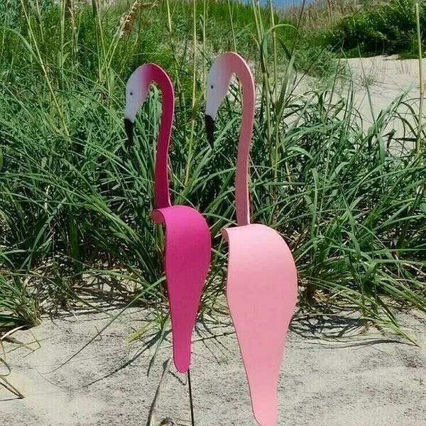 Wirbelnder Flamingo-Vogel™ Wunderschöne Dekoration im Freien