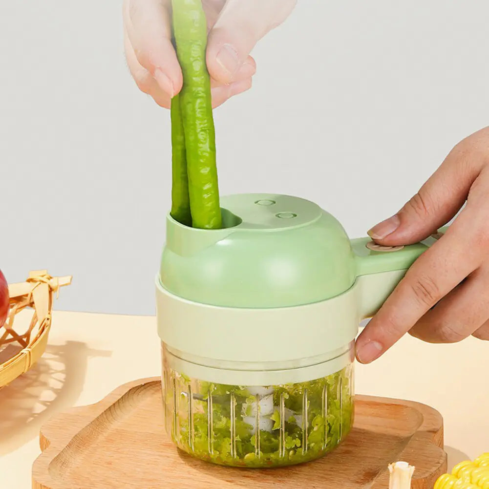 Elektrische 4-in-1-Küchenmaschine Multifunktionales Handhäcksler-Set Berif.de