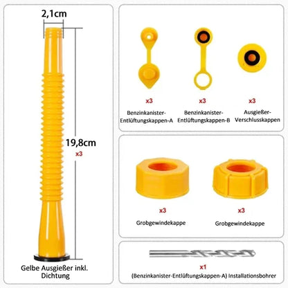 Flexibler Gasdosenstutzen™ Biegsame Rohrgewindekappe