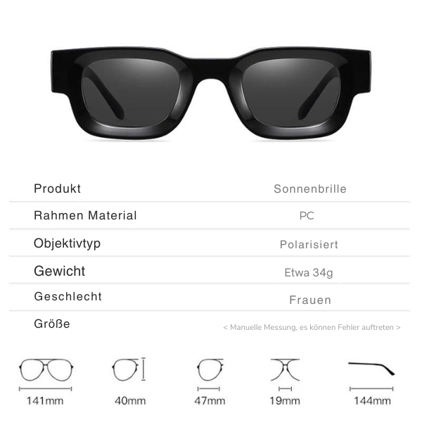 Polarisierende Sonnenbrille™ Unisex-Retro-Stil-Schirme