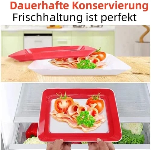 Tablett zur Lebensmittelaufbewahrung™ Stapelbares Design und wiederverwendbar