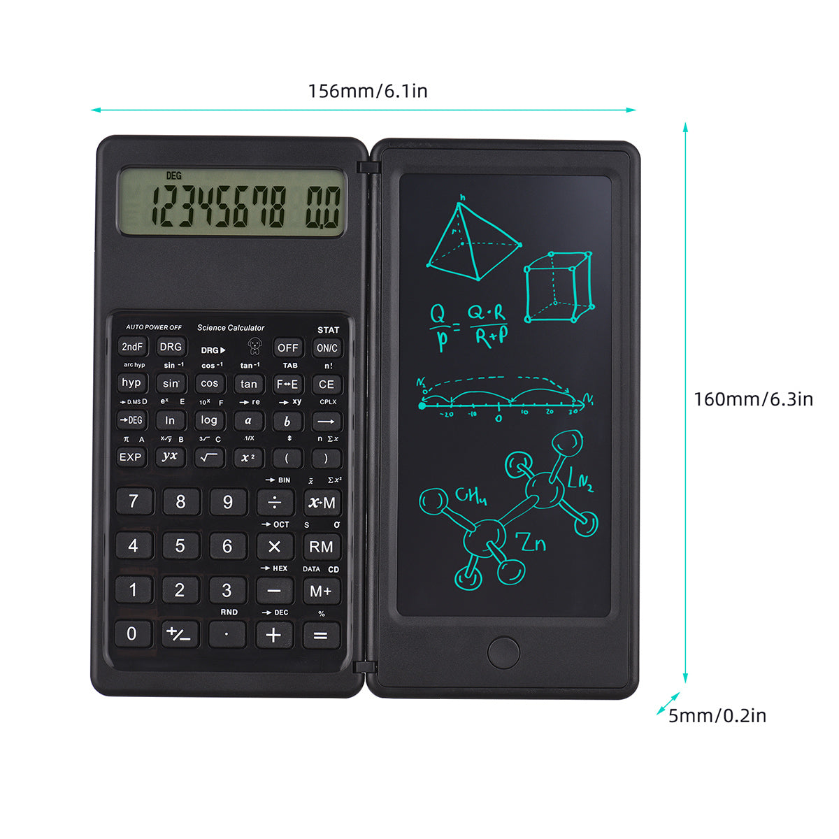 Berif MathSketch Collapsible Calculator™ - Der Perfekte Taschenrechner