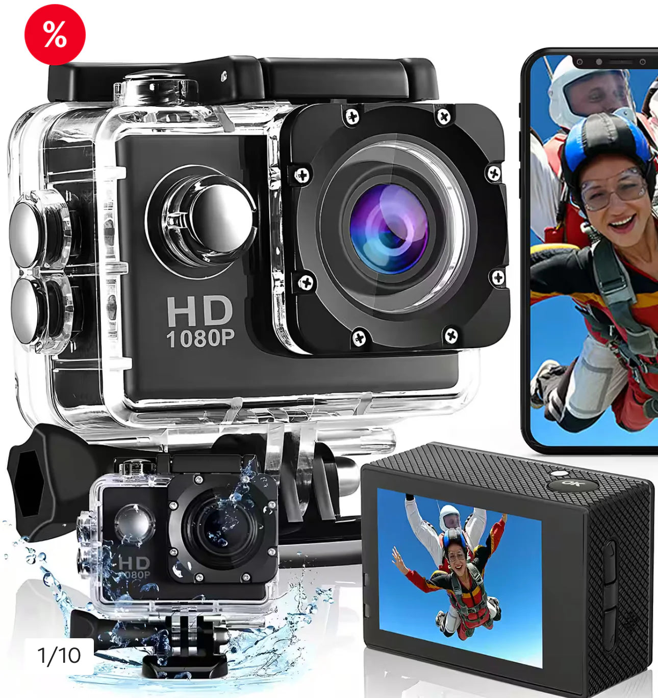 Full-HD-Kamera™ Wasserdichter 1080P Camcorder