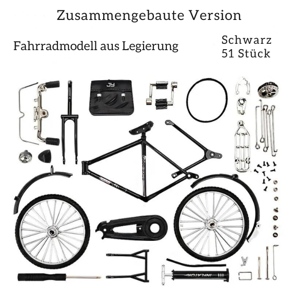 Retro-Mini-Fahrradmodell™ Klein in der Größe, groß im Detail!