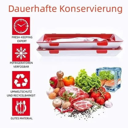 Tablett zur Lebensmittelaufbewahrung™ Stapelbares Design und wiederverwendbar