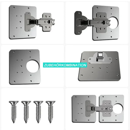 1+1 Gratis! Schrankscharnier-Reparaturplatte™ Türverstärkung aus Edelstahl