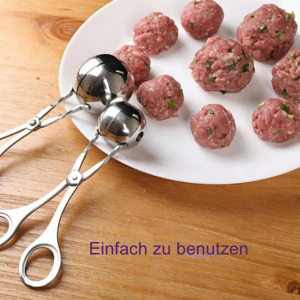 1+1 Gratis! Fleischbällchen-Former™ Nicht klebende runde Clipformung