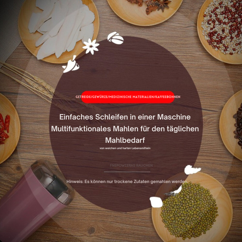 Gewürz & Kaffee Masters™ Entfesseln Sie Frische in jedem Mahlgrad