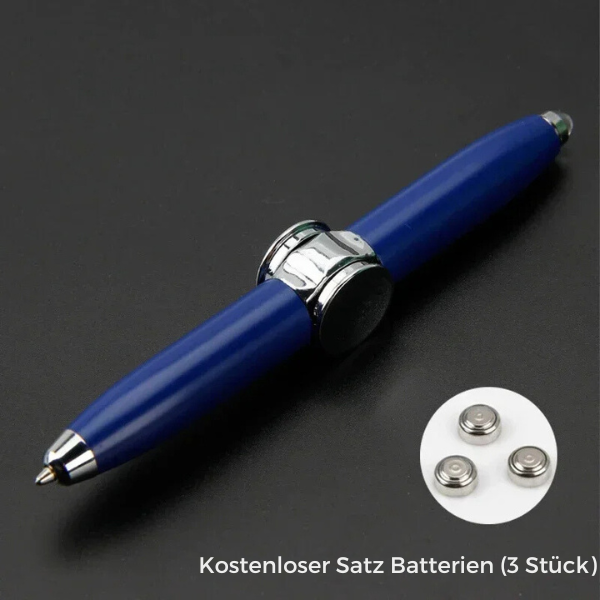 Fidget Spinner LED Stift™ Multifunktionaler Stressabbau-Kugelschreiber!