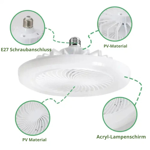 LED-Lüfterlicht™ Ferngesteuerter Lampenventilator