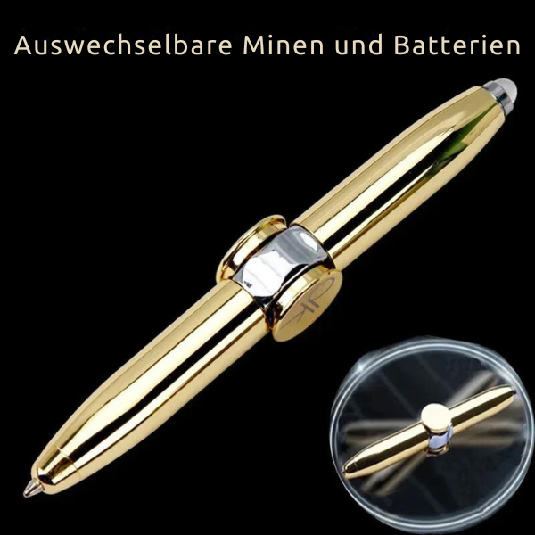 Fidget Spinner LED Stift™ Multifunktionaler Stressabbau-Kugelschreiber!