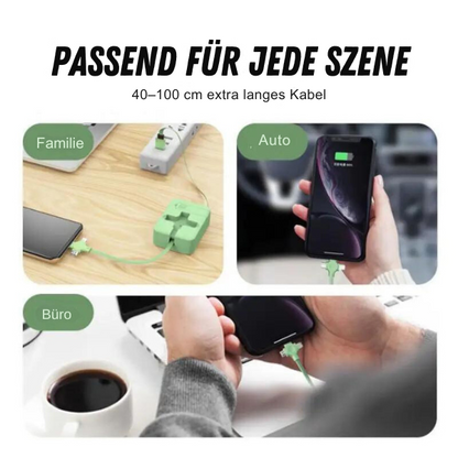 Einziehbares USB-Ladegerät™ Typ-c Android iphone