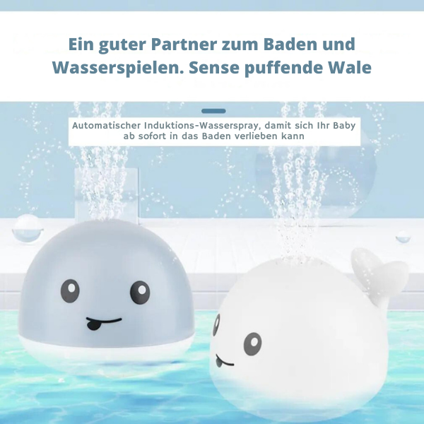 Wassersprinkler Spielzeug Wale™ Im Dunkeln leuchtender Badespaß