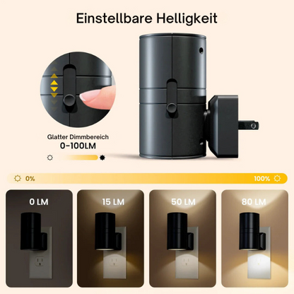 Steckbares Nachtlicht™ Dimmbare LED-Wandleuchte