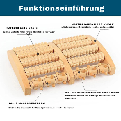 Hölzerne Fußmassagerolle™ Schmerzlinderung bei Plantarfasziitis