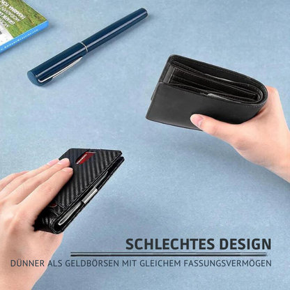 Anti-Diebstahl-Geldbörse™ Echtes Leder RFID-geschützt