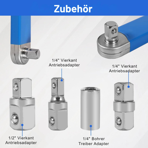 Offset-Verlängerungsschlüssel™ Vierkantschlüssel aus kohlenstoffreichem Stahl