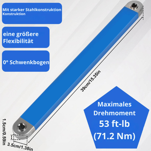 Offset-Verlängerungsschlüssel™ Vierkantschlüssel aus kohlenstoffreichem Stahl