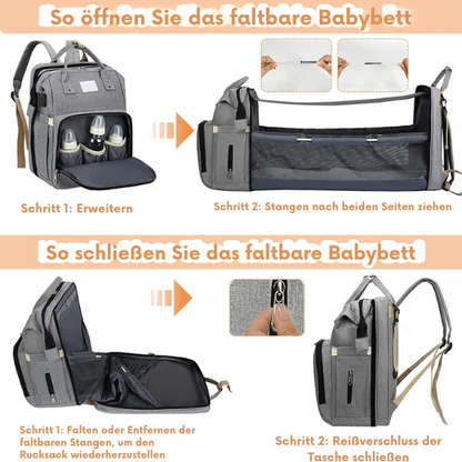 Babybett-Rucksack™ Faltbare Reisetasche