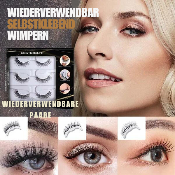 Selbstklebende künstliche Wimpern™ Verbessern Sie Ihre Schönheit!