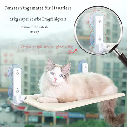 Katze Fenster Hängematte™ Bequemes atmungsaktives Bett für Katzen