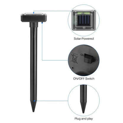 Solar-Schädlingsbekämpfer™ Ultraschall-Gartenabwehr