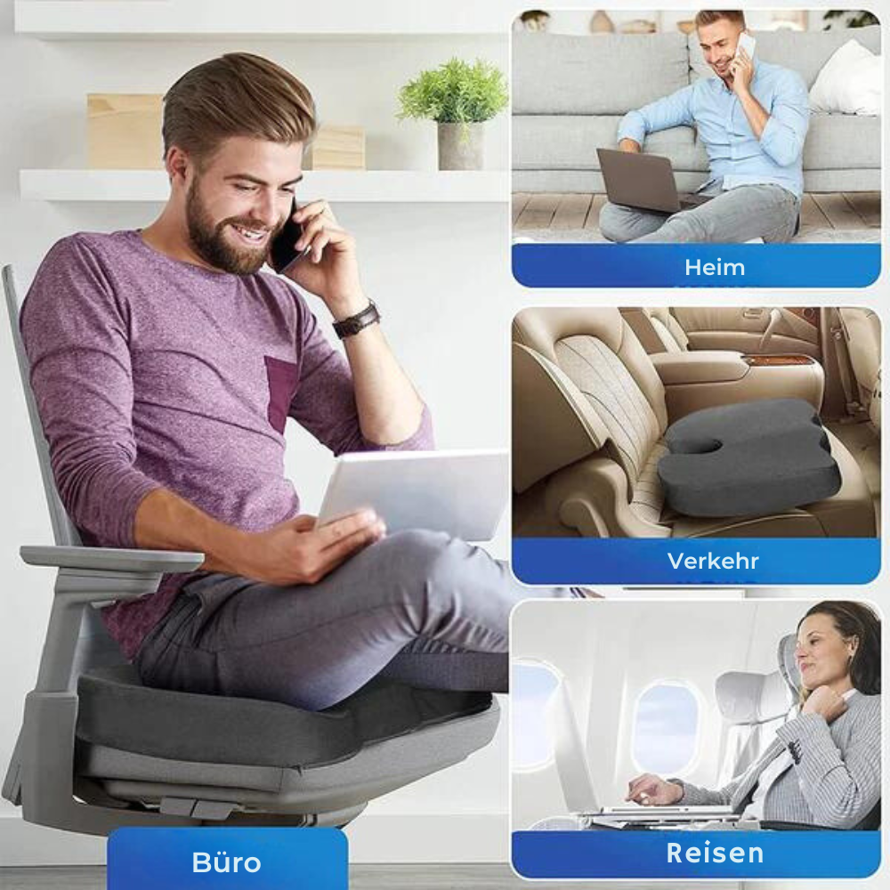 Memory Foam Seat Cushion™ Länger sitzen, besser fühlen!