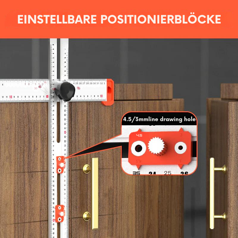 T-förmiges Bohrlineal™ Meistern Sie Ihre Messungen!