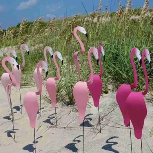 Wirbelnder Flamingo-Vogel™ Wunderschöne Dekoration im Freien