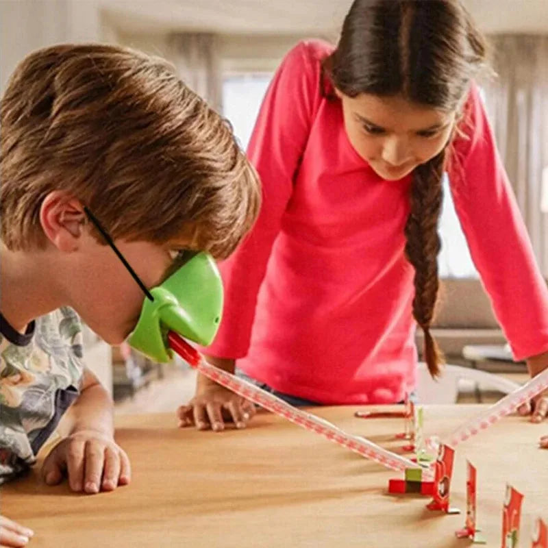 Chamäleon-Klebezunge Maske™ Zwei-Spieler-Kartenspiel