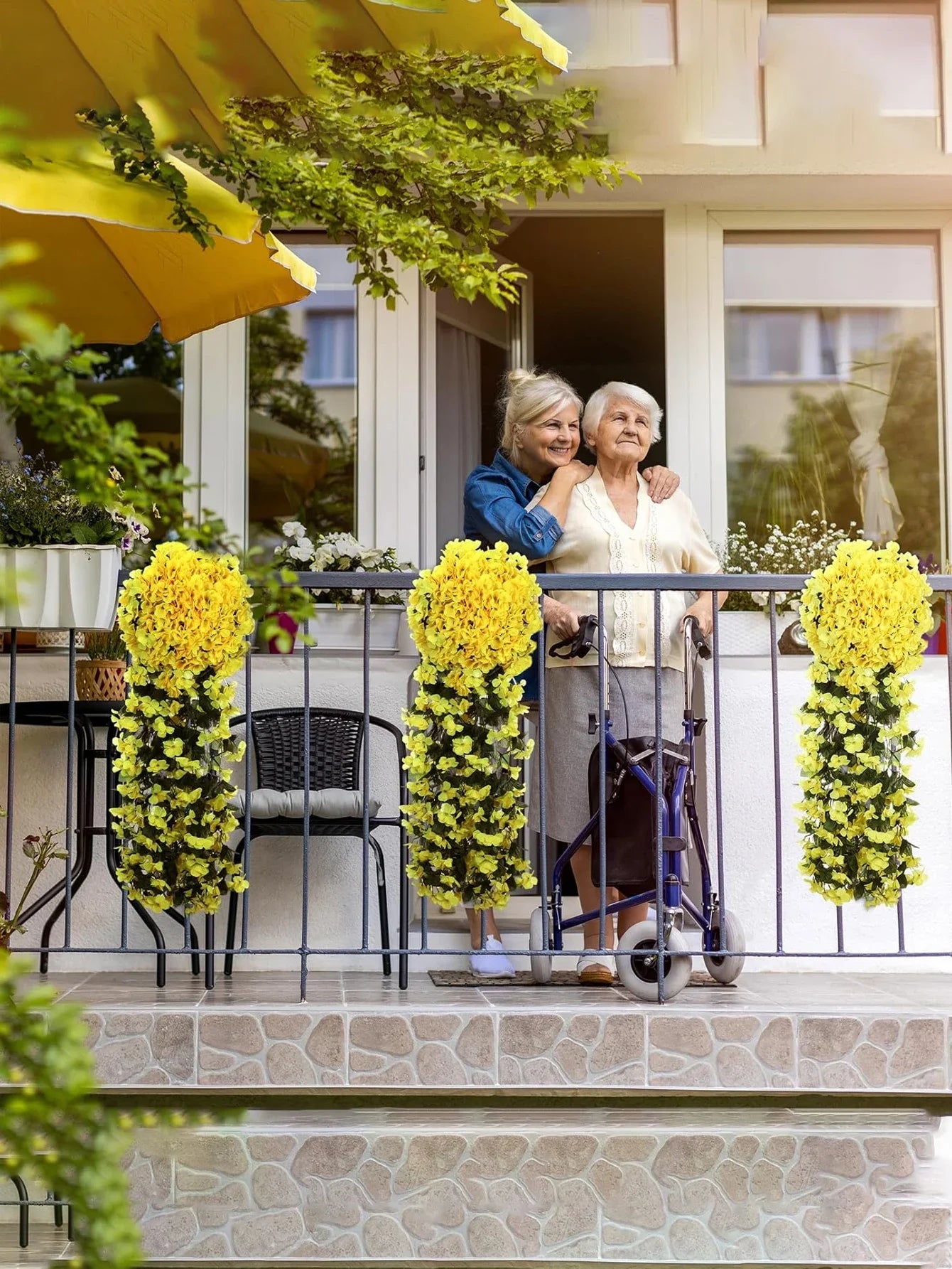 Künstliche hängende Blumen™ Innen- und Außendekoration