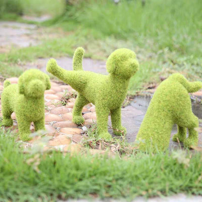 Gras Hund Statue™ Garten Ornament Dekoration