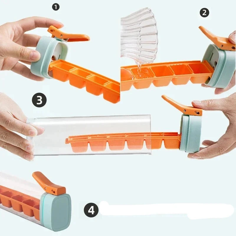 Handpresse Eiswürfelschale™ Einfache Entformung perfekt für Getränke