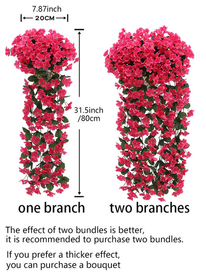 Künstliche hängende Blumen™ Innen- und Außendekoration