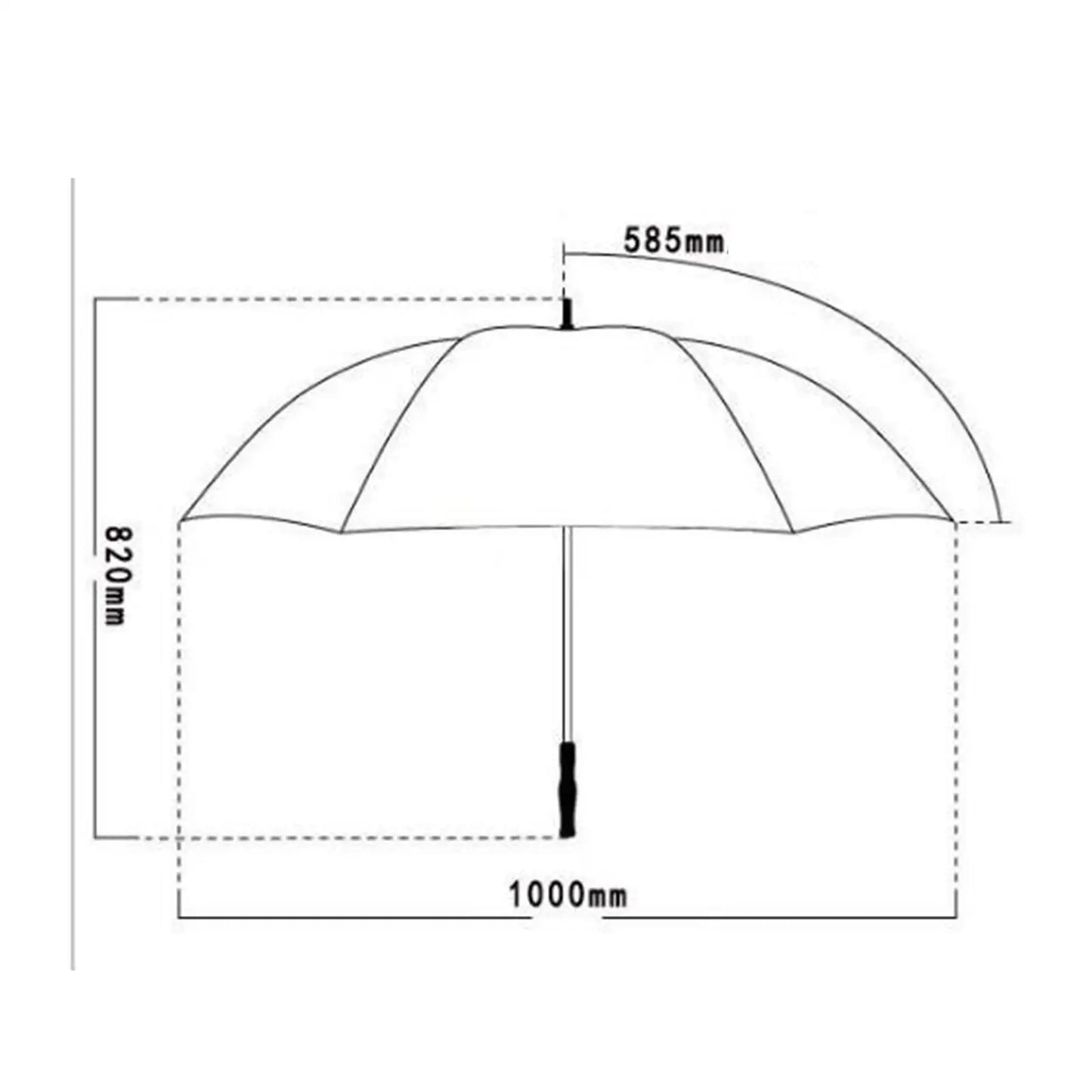 Kühlender Regenschirm™ Eingebauter Ventilator mit Sprühnebel