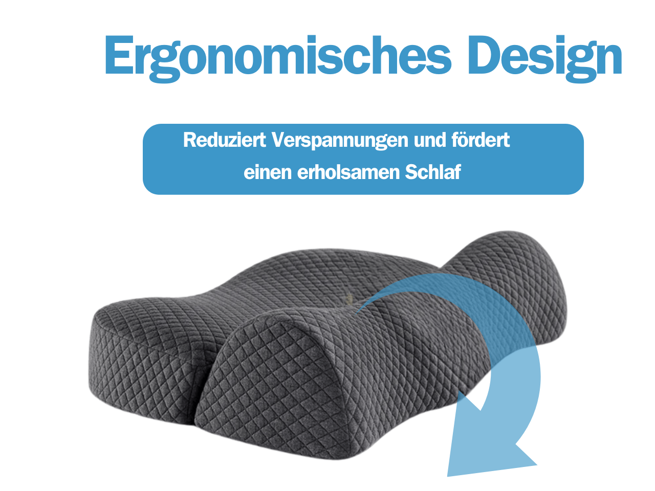 Orthopädisches Gedächtnisschaum-Kissen™ Nackenstütze und Nackenschmerzlinderung