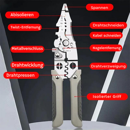 Multifunktionale Abisolierzange™ Allzweck-Drahtwerkzeug!