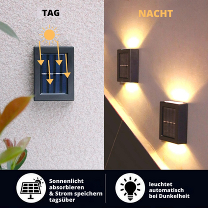 Solarwandleuchten für draußen™ wasserdichte LED-Lampen