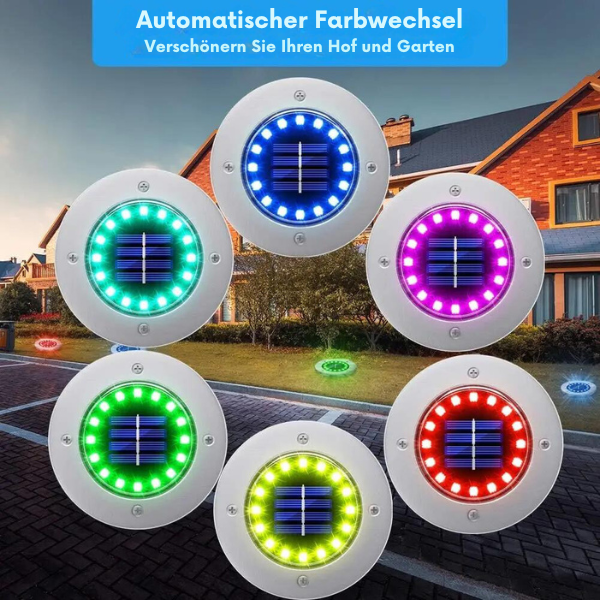 Solar-Bodenleuchten™ Wasserdichte LED-Scheibe