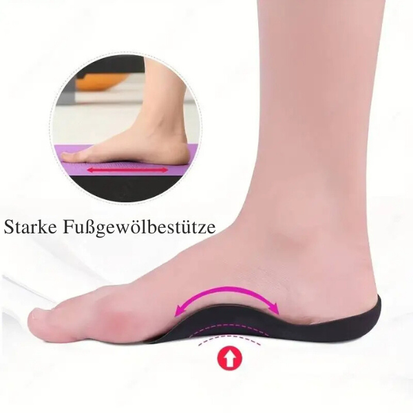 Orthopädische Einlagen™ Linderung von Plattfüßen und Plantar-Fasziitis!