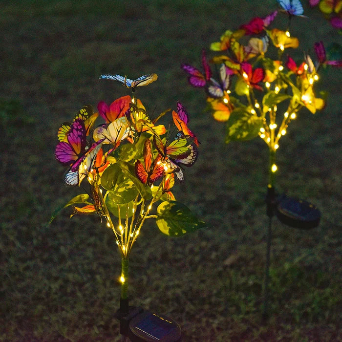 Solar-Schmetterlingsleuchten™ Wasserfeste LED-Außendekoration