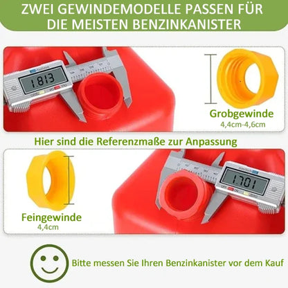 Flexibler Gasdosenstutzen™ Biegsame Rohrgewindekappe