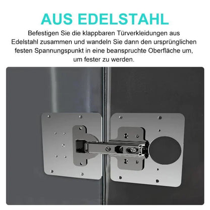 1+1 Gratis! Schrankscharnier-Reparaturplatte™ Türverstärkung aus Edelstahl